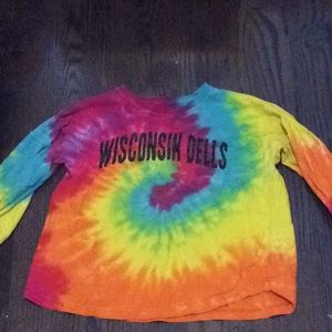 tie dye long sleeve tee shirt